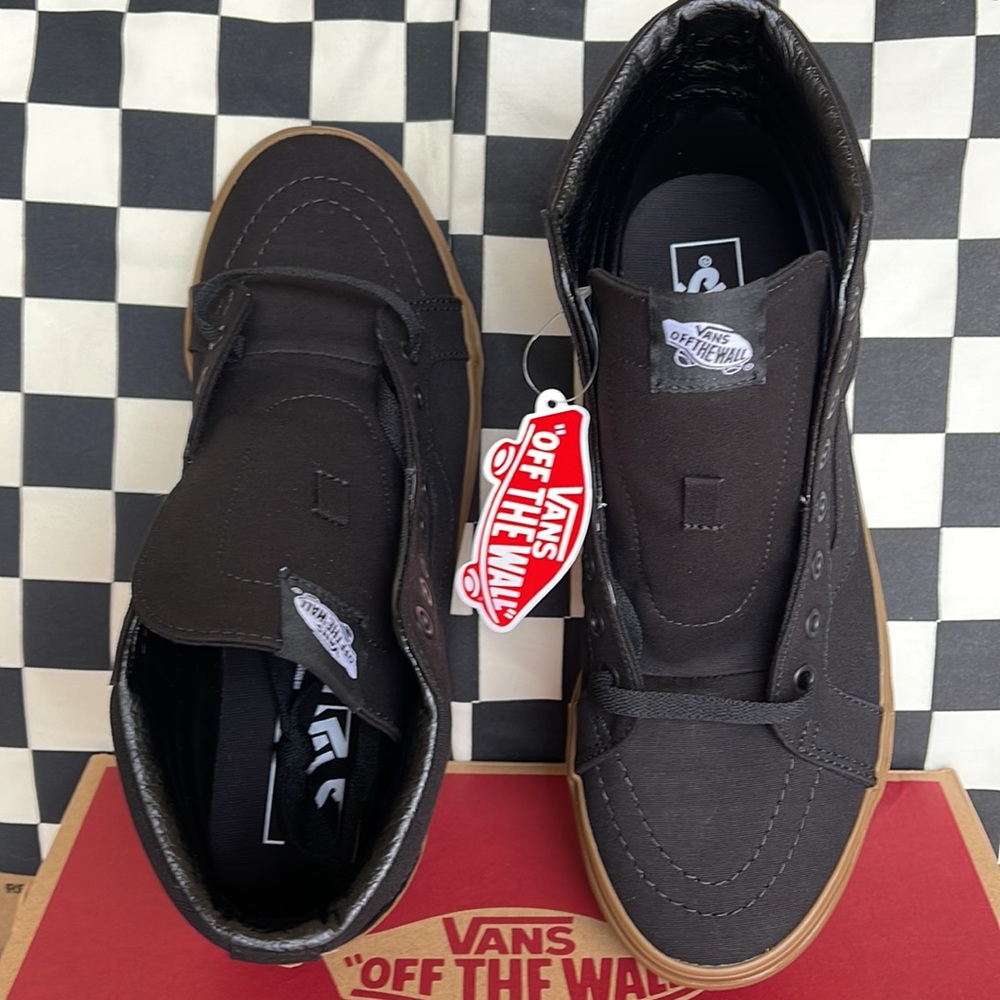 Vans WMNS Sk8-Hi Reissue Canvas Gum Black/Light Gum sneakers - Picture 13 of 16